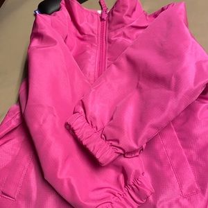 pink winter coat